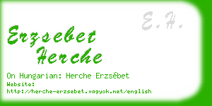 erzsebet herche business card